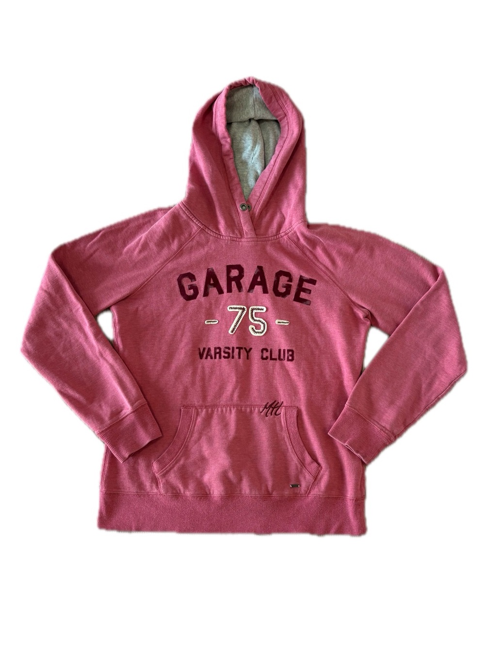 Vintage Y2K Garage Pink Hooded Sweater #202
